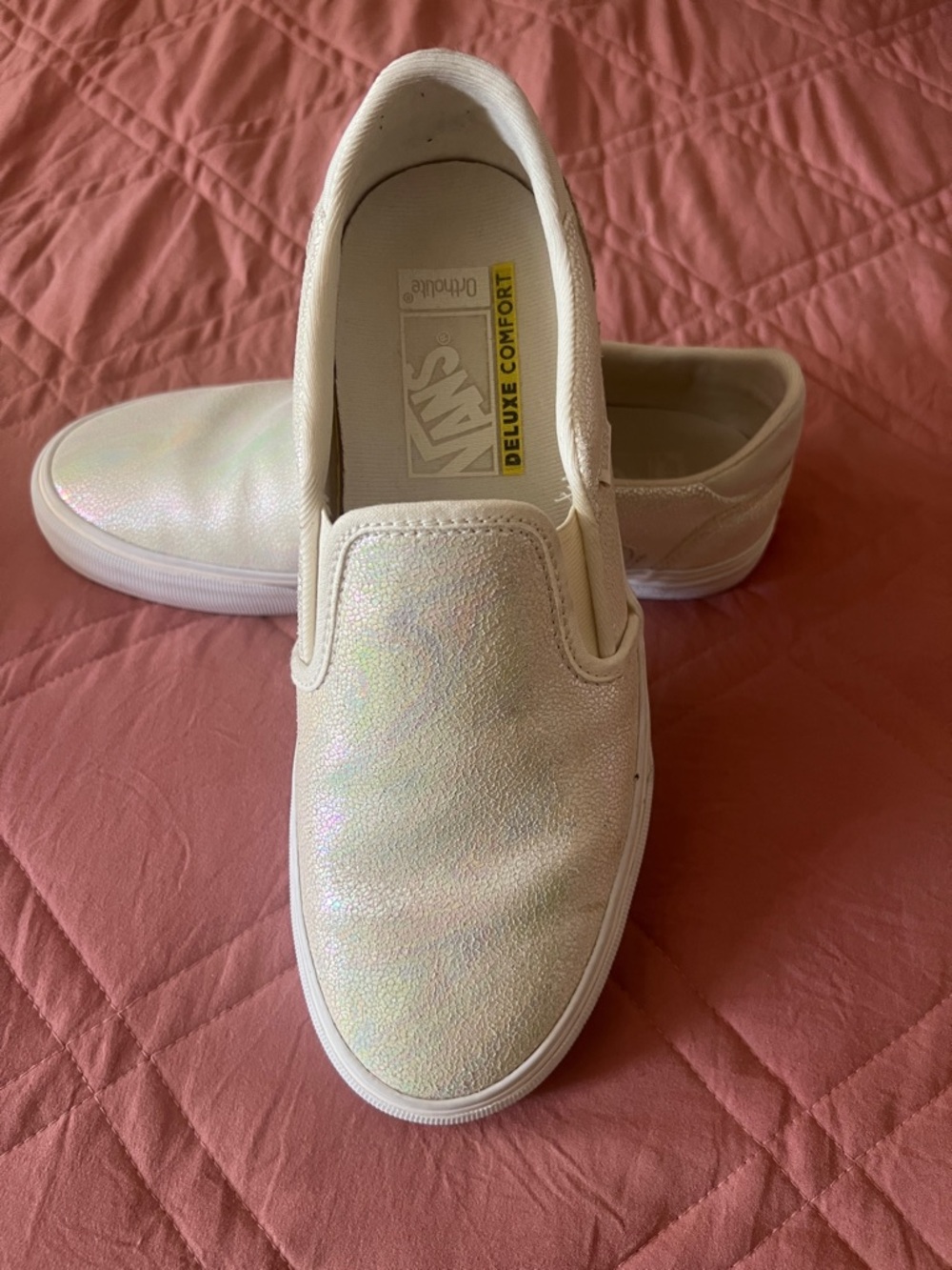 Vans Iridescent White Slip-On Sneakers - Picture 2 of 7